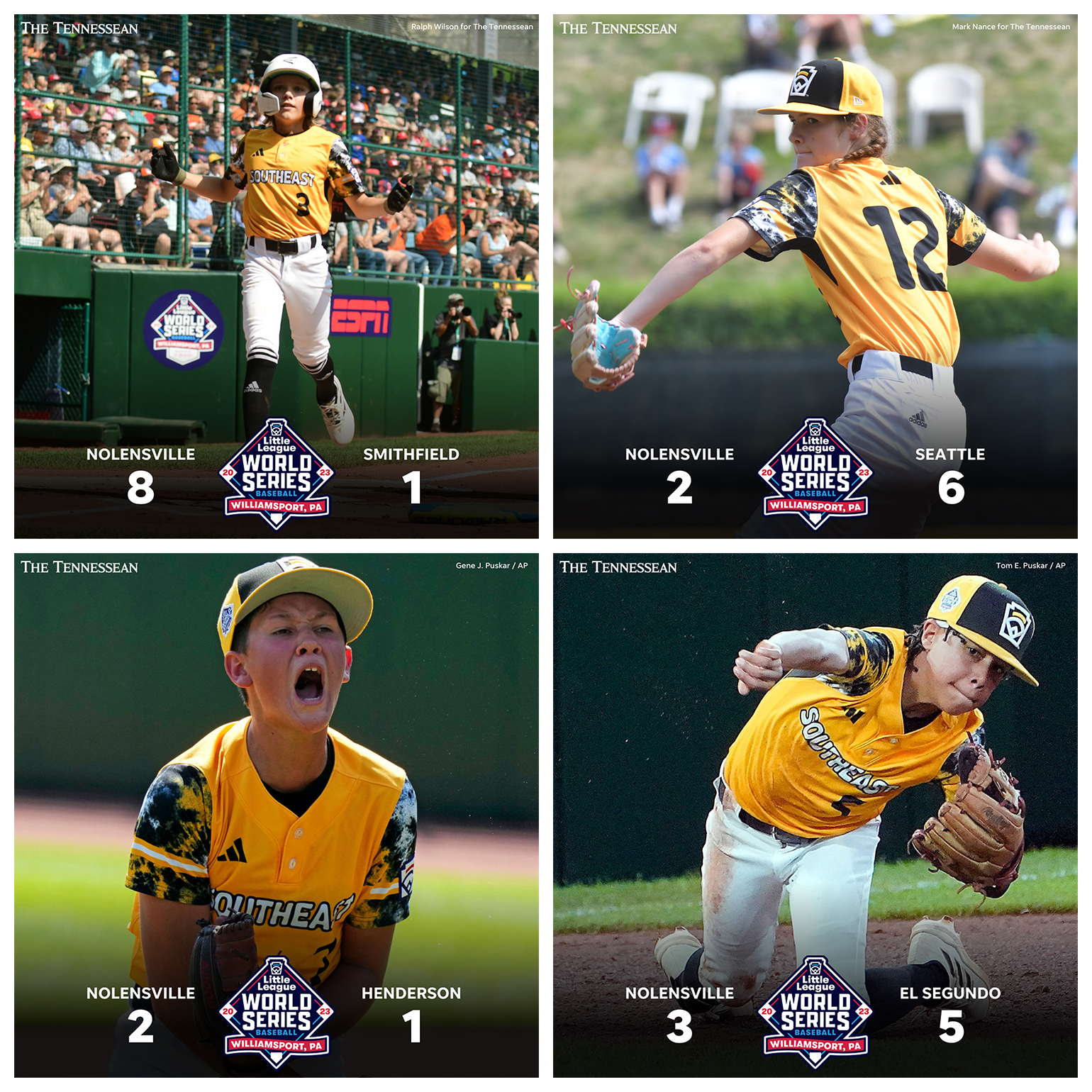 Scores for Little League World Series games